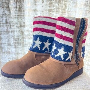 Muk Luks Suede Ankle Boots – Size 9